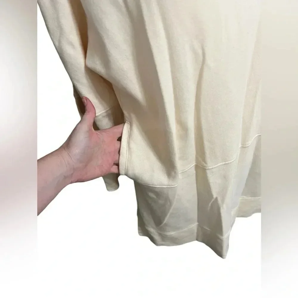 INTIMATELY free people small beach oversized hoodie cream